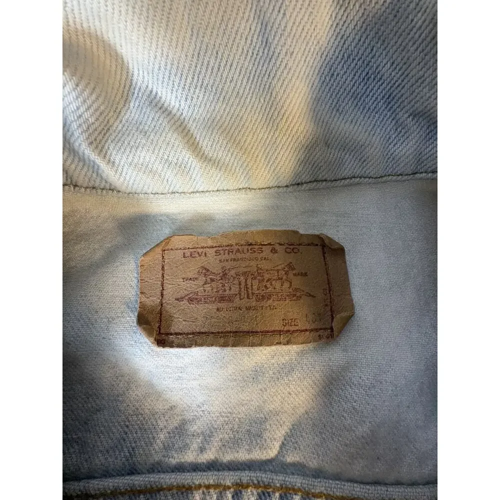 Vintage 1985 Levis Denim‎ Jacket Size 40R Soft Type 3 III Trucker USA 70506-0216